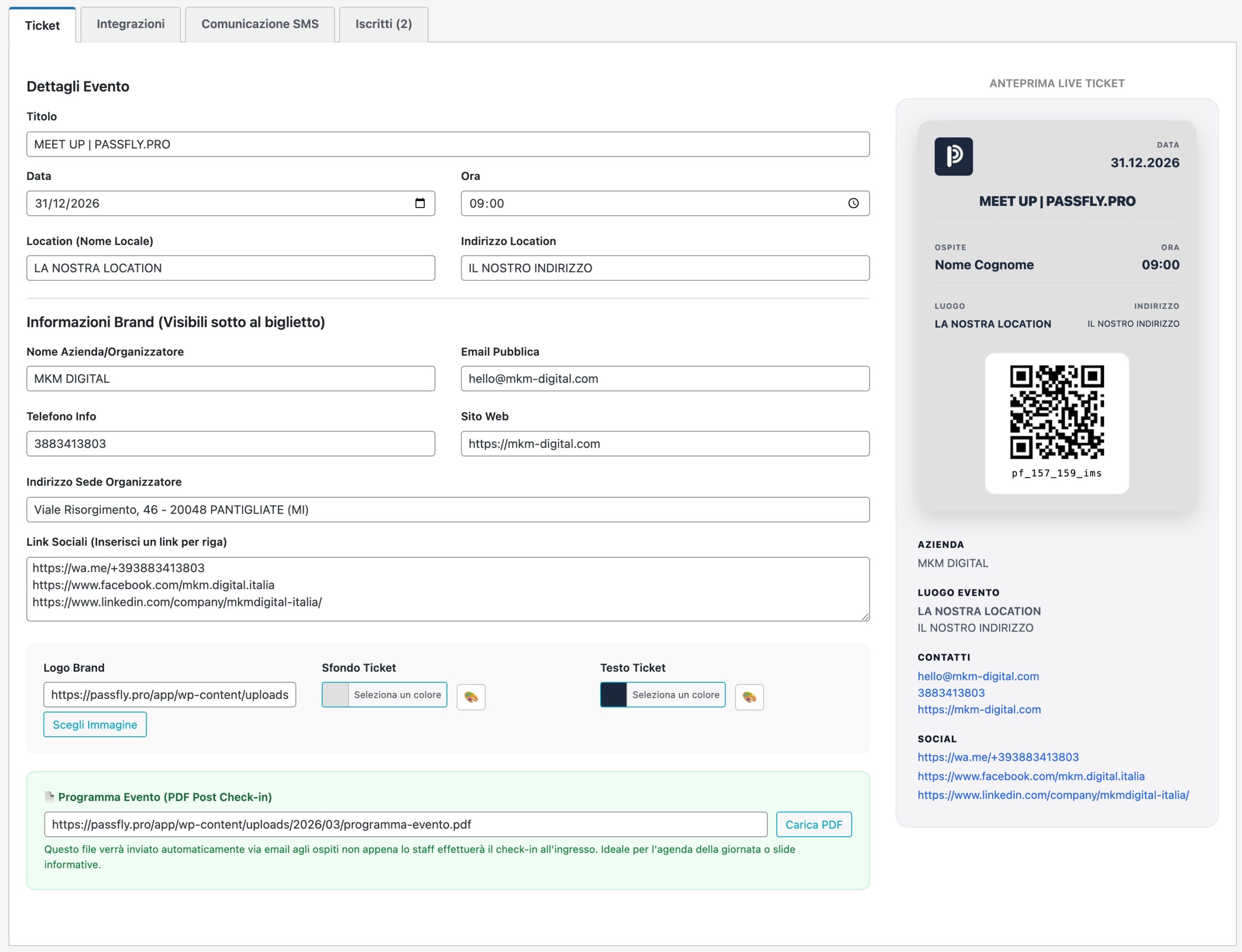 piattaforma gestione ingressi eventi piattaforma gestione ingressi eventi